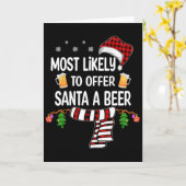 Het meest waarschijnlijk om Sinterklaas een biertj Kaart (Gele Bloem)