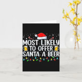 Het meest waarschijnlijk om Sinterklaas een biertj Kaart (Gele Bloem)