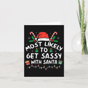 Het meest waarschijnlijk om te zeggen met Santa Ch Kaart