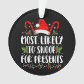 Het meest waarschijnlijk om voor de Cadeaus kerstm Ornament (voorkant)