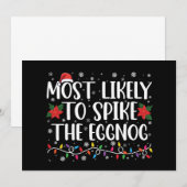 Het meest waarschijnlijke dat je de Eggnog-familie Kaart (Voorkant / Achterkant)