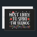 Het meest waarschijnlijke dat je de Eggnog-familie Kaart<br><div class="desc">Het meest waarschijnlijke dat je de Eggnog-familie kerstmis kunt bespioneren</div>