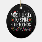 Het meest waarschijnlijke dat je de Eggnog-familie Keramisch Ornament (Links)