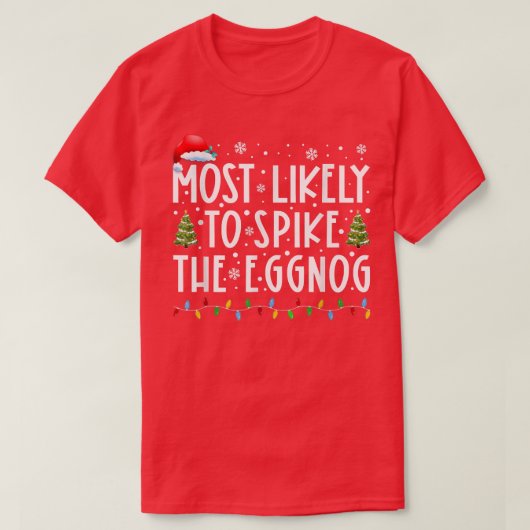 Het meest waarschijnlijke dat je de Eggnog Funny f T-shirt (Design voorkant)