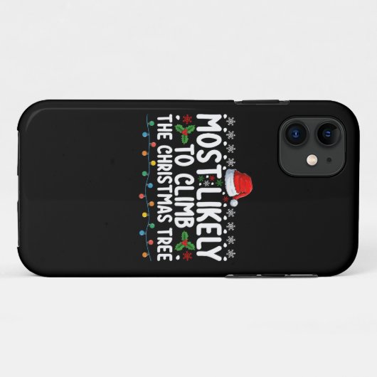 Het meest waarschijnlijke dat je de kerstboomfamil Case-Mate iPhone case (Achterkant (horizontaal))