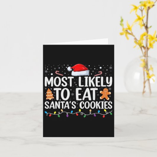 Het meest waarschijnlijke eten om kerstberoemde ke kaart (Gele Bloem)