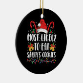 Het meest waarschijnlijke eten om kerstmis van de keramisch ornament (Rechts)