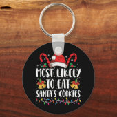 Het meest waarschijnlijke eten om kerstmis van de  sleutelhanger (Voorkant)