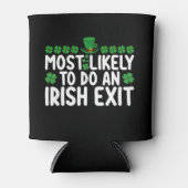 Het meest waarschijnlijke is dat een Iers vertrek  Blikjeskoeler (Voorkant)