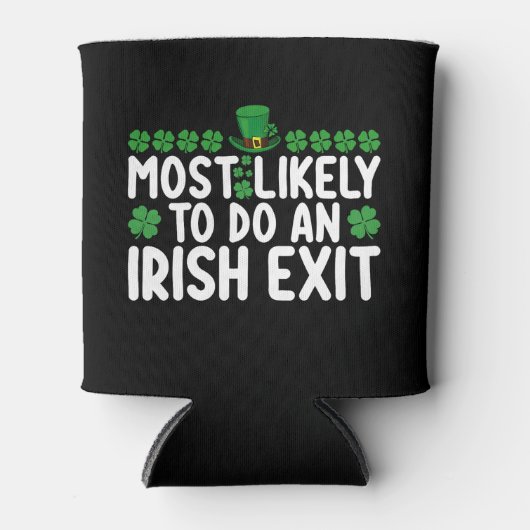 Het meest waarschijnlijke is dat een Iers vertrek Blikjeskoeler (Voorkant)