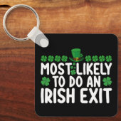 Het meest waarschijnlijke is dat een Iers vertrek  Sleutelhanger (Voorkant)