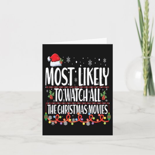 Het meest waarschijnlijke is dat je alle kerstfilm kaart (Voorkant)