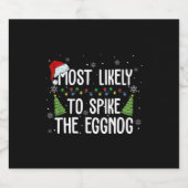 Het meest waarschijnlijke is dat je de Eggnog-fami Sparkling Wijnetiket (Enkel label)