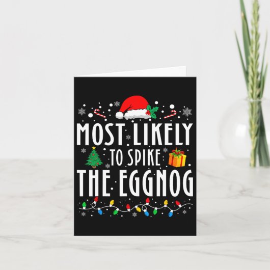 Het meest waarschijnlijke is dat je de Eggnog-kers Kaart (Voorkant)