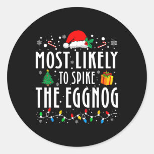 Het meest waarschijnlijke is dat je de Eggnog-kers Ronde Sticker