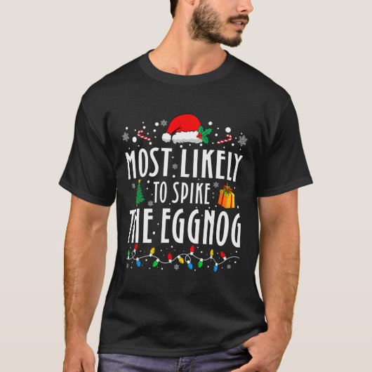 Het meest waarschijnlijke is dat je de Eggnog-kers T-shirt (Voorkant)