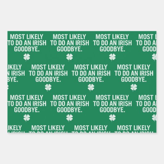 Het meest waarschijnlijke is dat ze een Iers afsch Inpakpapier Vel (Voorkant 2)