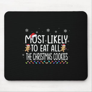 Het meest waarschijnlijke om al de kerstkoekjesfam muismat