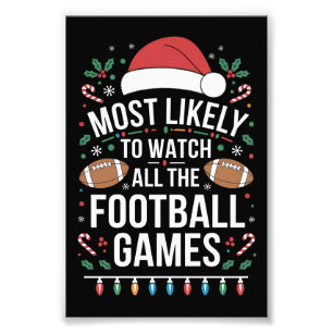 Het meest waarschijnlijke om alle Football games t Foto Afdruk