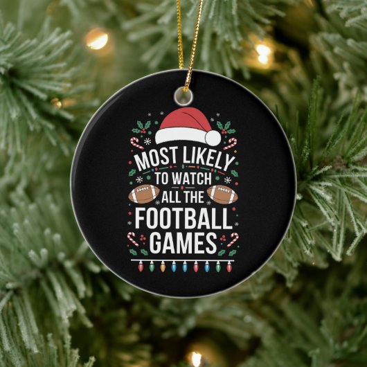 Het meest waarschijnlijke om alle Football games t Keramisch Ornament (Boom)