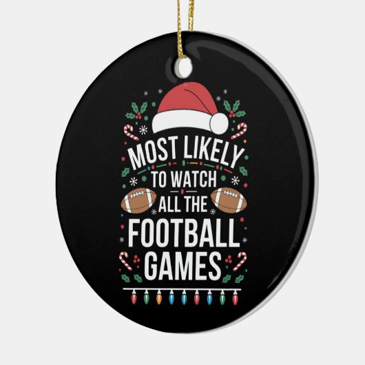 Het meest waarschijnlijke om alle Football games t Keramisch Ornament (Links)