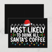 Het meest waarschijnlijke om alle kerstkerst van d briefkaart (Voorkant / Achterkant)