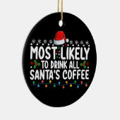 Het meest waarschijnlijke om alle kerstkerst van d keramisch ornament (Rechts)