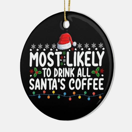 Het meest waarschijnlijke om alle kerstkerst van d keramisch ornament (Links)