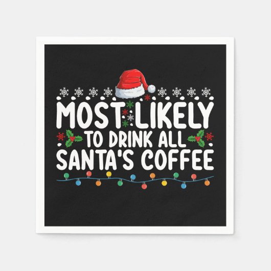 Het meest waarschijnlijke om alle kerstkerst van d servet (Voorkant)