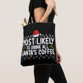 Het meest waarschijnlijke om alle kerstkerst van d tote bag (Dichtbij)