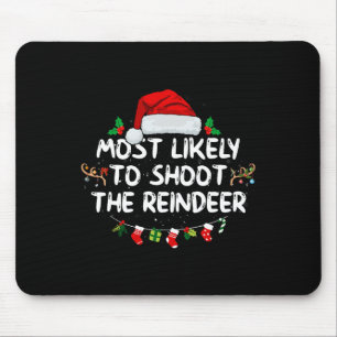 Het meest waarschijnlijke om de rendierkerstman te muismat