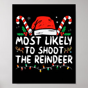 Het meest waarschijnlijke om de rendierkerstman te poster