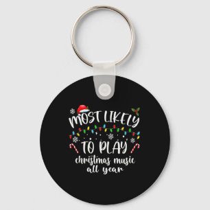 Het meest waarschijnlijke om kerstmuziek het hele  sleutelhanger