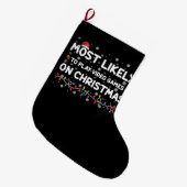Het meest waarschijnlijke om videogames op kerstga grote kerstsok (Voorkant (Hangend))