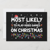 Het meest waarschijnlijke om videogames op kerstga kaart (Voorkant)