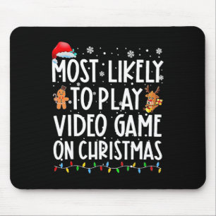 Het meest waarschijnlijke om videogames op Kerstmi Muismat