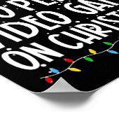 Het meest waarschijnlijke om videogames op Kerstmi Poster (Hoek)