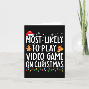 Het meest waarschijnlijke om videospel op kerstker kaart
