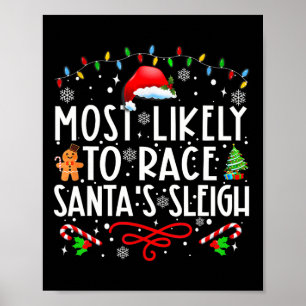 Het meest waarschijnlijke voor Race Santa's Slape  Poster