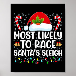 Het meest waarschijnlijke voor Race Santa's Slape  Poster