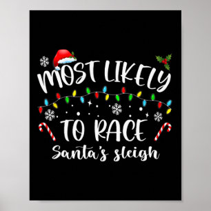Het meest waarschijnlijke voor Race Santa's Slape  Poster