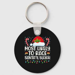 Het meest waarschijnlijke voor Race Santa's Slape  Sleutelhanger