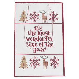 Het meest wonderlijke hout van de Tijd Snowflake Medium Cadeauzakje