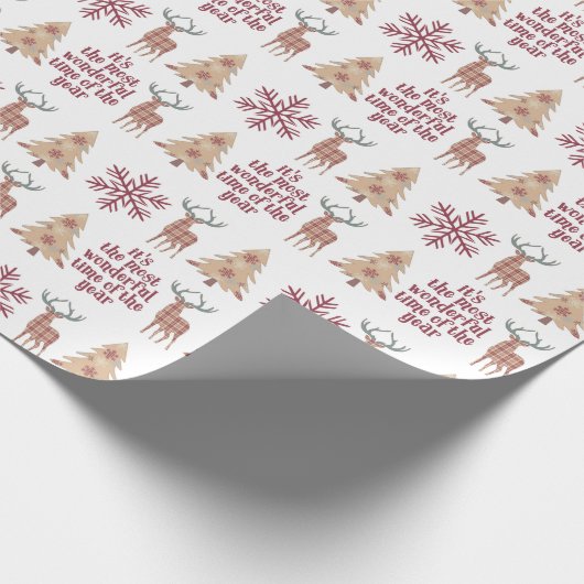 Het meest wonderlijke kapland Snowflake Pattern Cadeaupapier (Hoek)