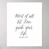 Het meeste is dat Liefde je leven leidt - Poster (Voorkant)