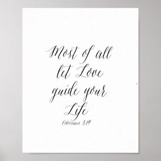 Het meeste is dat Liefde je leven leidt - Poster (Voorkant)