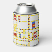 Het meesterwerk van Mondriaan: Broadway Boogie Woo Blikjeskoeler (Blikje Achterkant)
