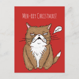 Het meh-Rry Briefkaart van Kerstmis van de Kat van