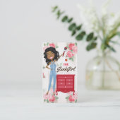 Het meisje Afrikaanse Amerikaan van de Troep Visitekaartje (Staand voorkant)