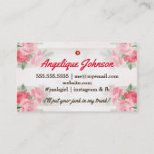 Het meisje Afrikaanse Amerikaan van de Troep Visitekaartje (Achterkant)